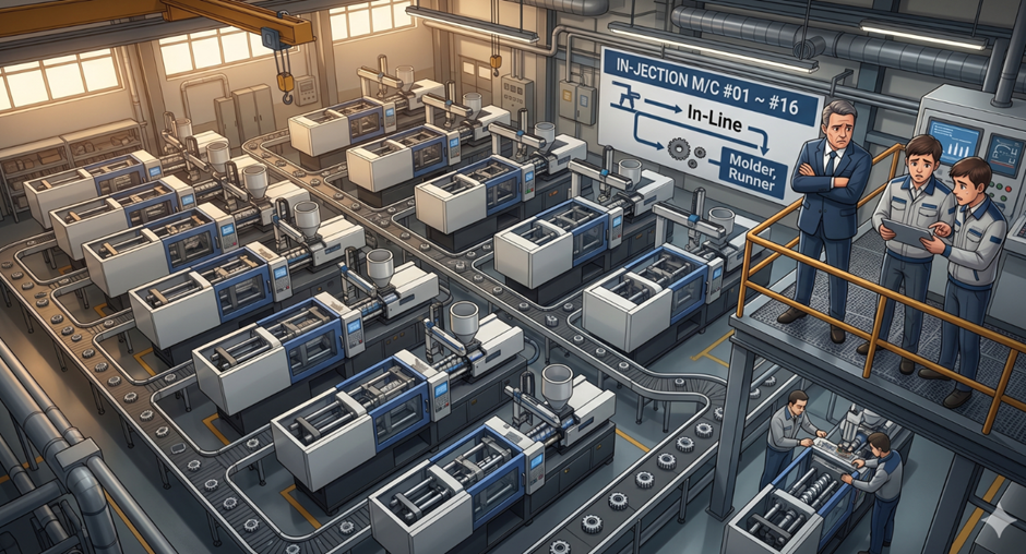 Down Time Reduction in Company having 30 Injection Molding Machines