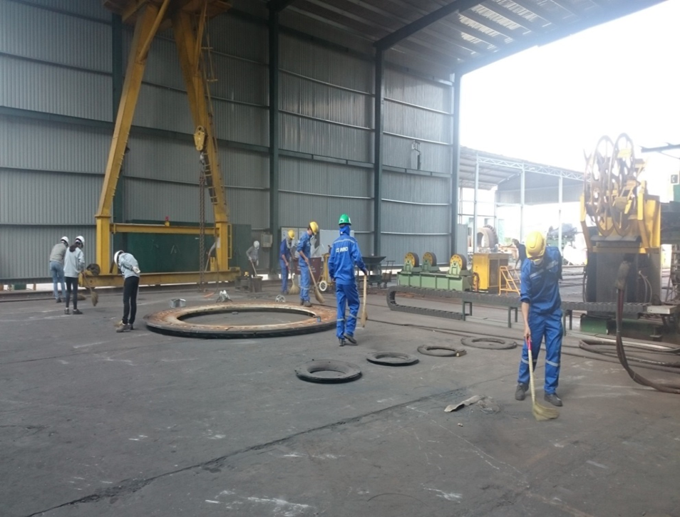 Cleaning activity by all employees for 30 Min. a week