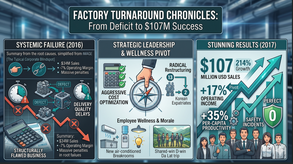 Factory Turnaround Strategy : How We Saved a Bleeding 100-Billion-Won Factory in Vietnam