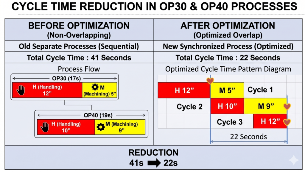 Cycle Time Optimization in OP30 and  OP40