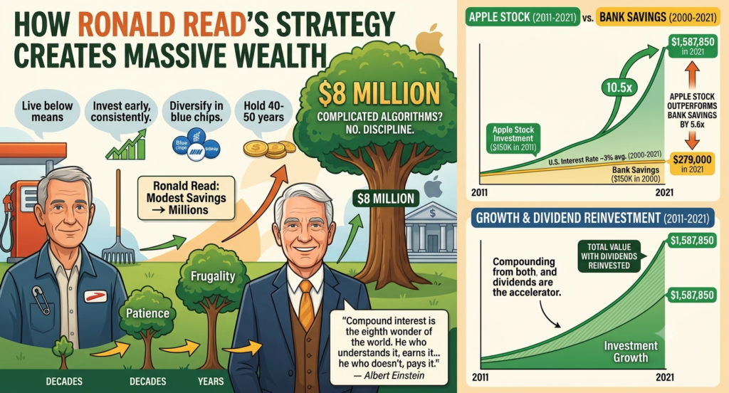 From Janitor to Multi-Millionaire(Power of Compounding)